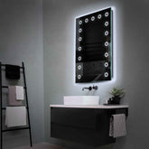 Espejo LED Vertical | Control por interruptor de pared | Luz blanca fría - Reyze Seria Minimal Model 4